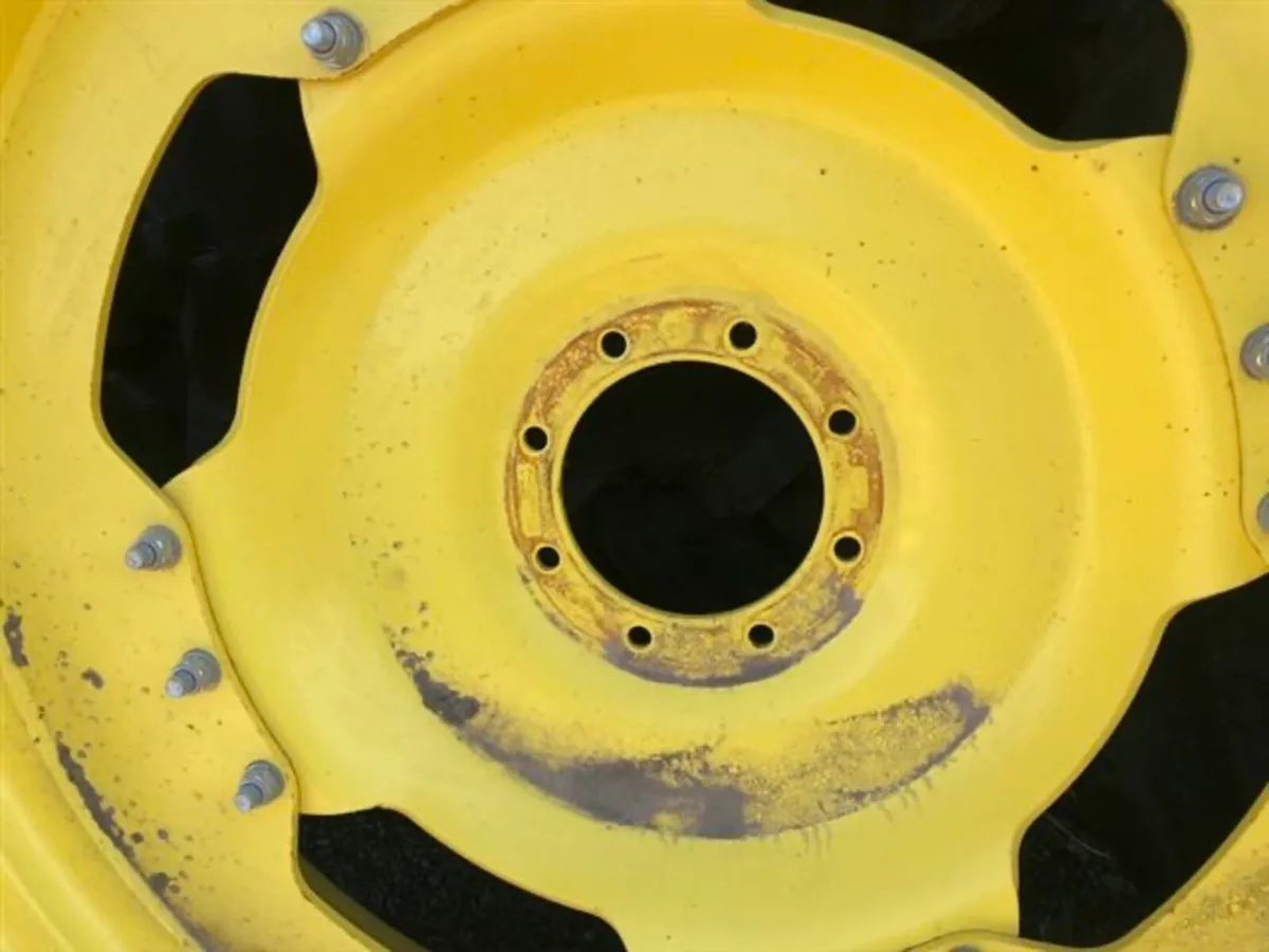 FULL SET JD Row Crop Wheels- 340/85R48 & 320/90R32 - Image 4