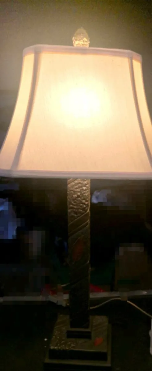 Large Genesis bronze lamp - Image 2