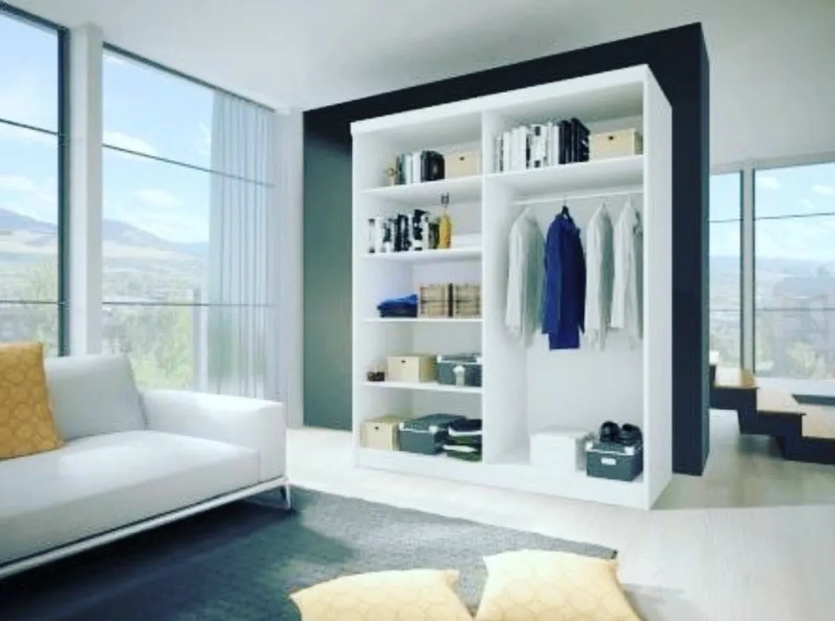 MULTI 31 SLIDING WARDROBE WITH MIRROR 183CM - Image 3