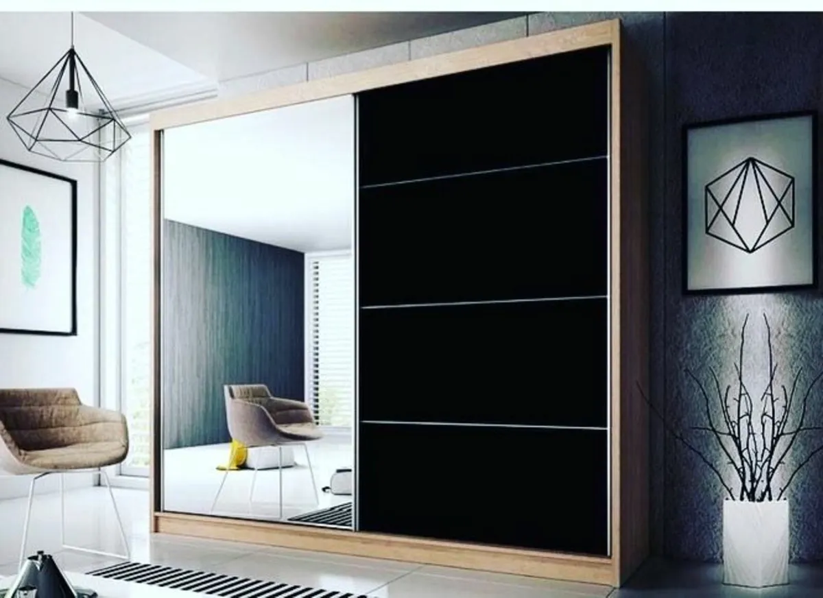 MULTI 31 SLIDING WARDROBE WITH MIRROR 183CM - Image 4