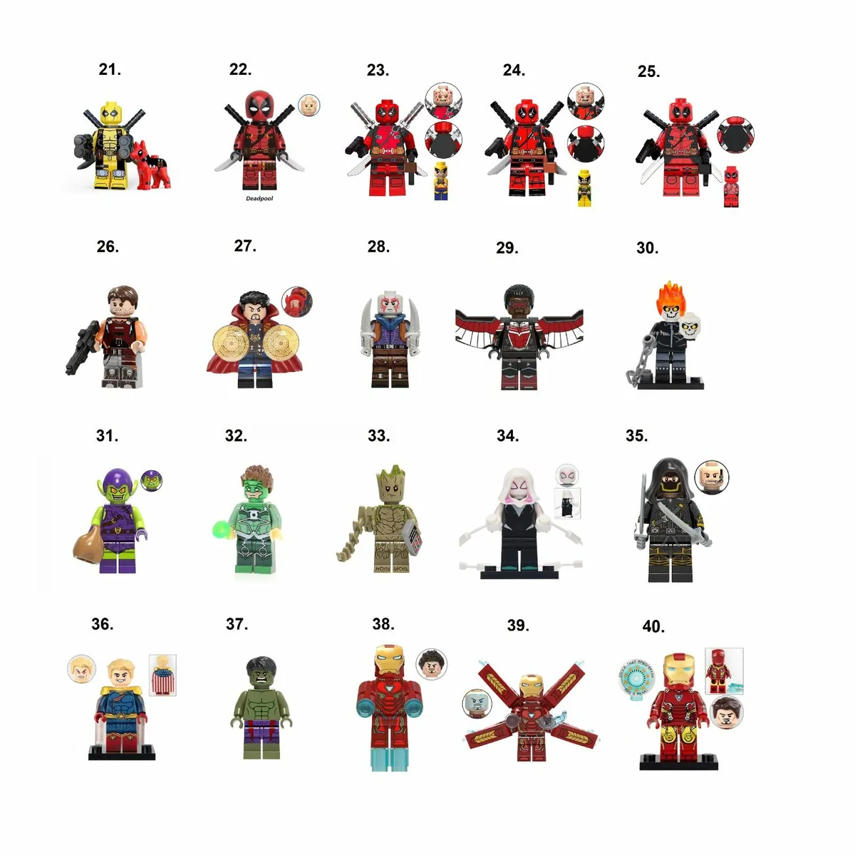 Super Hero Minifigures Lego Compatible Marvel DC - Image 2