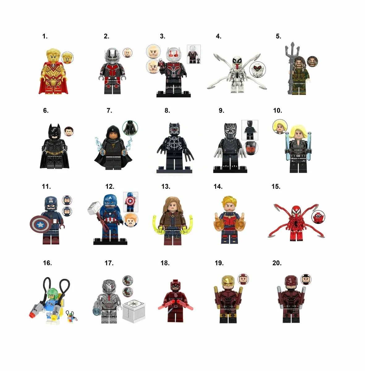 Super Hero Minifigures Lego Compatible Marvel DC - Image 1