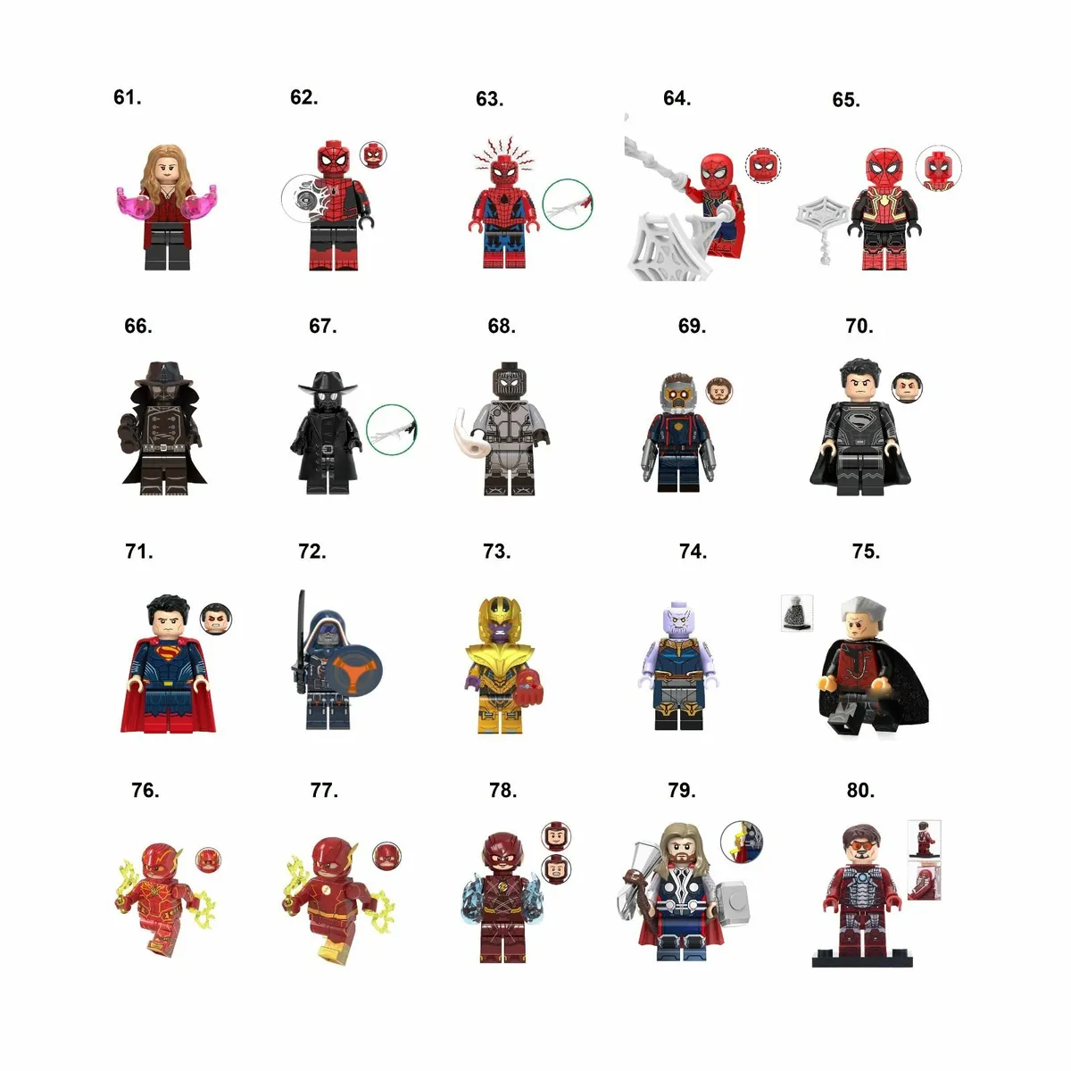 Super Hero Minifigures Lego Compatible Marvel DC - Image 4