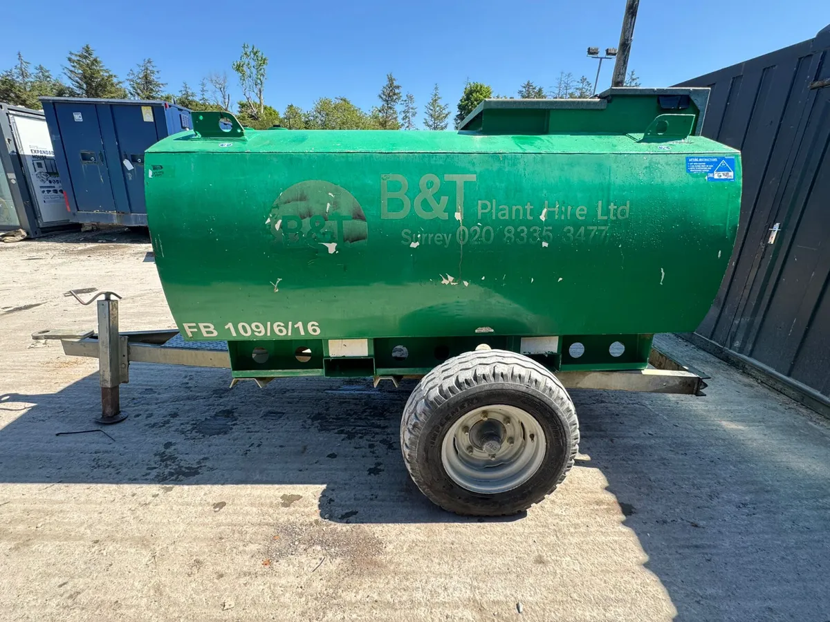 Conquip 2000 Litre Single Axle Bunded Fuel Bowser - Image 1