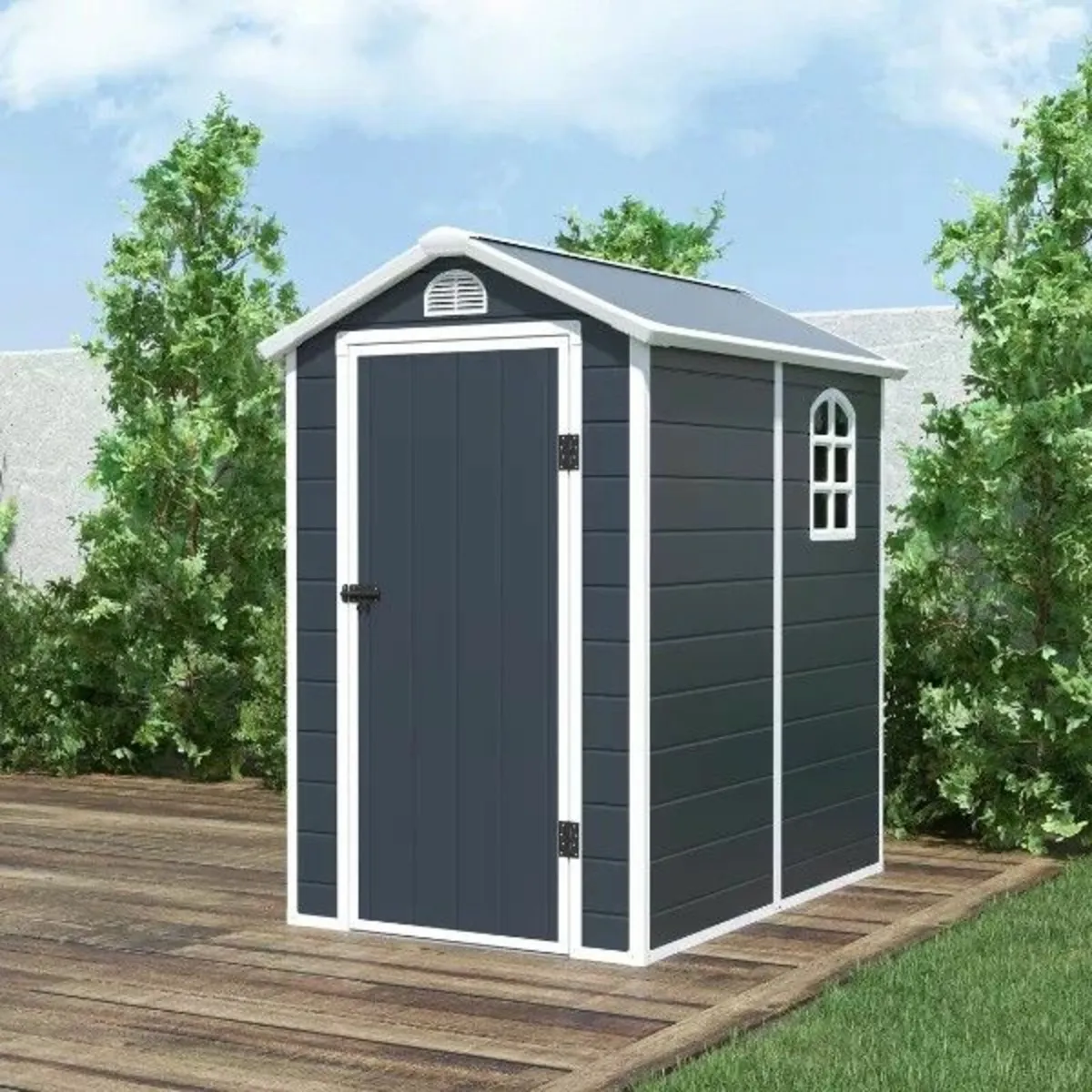 6″4′ x 4″5′ Plastic Outdoor Storage Shed - Image 4