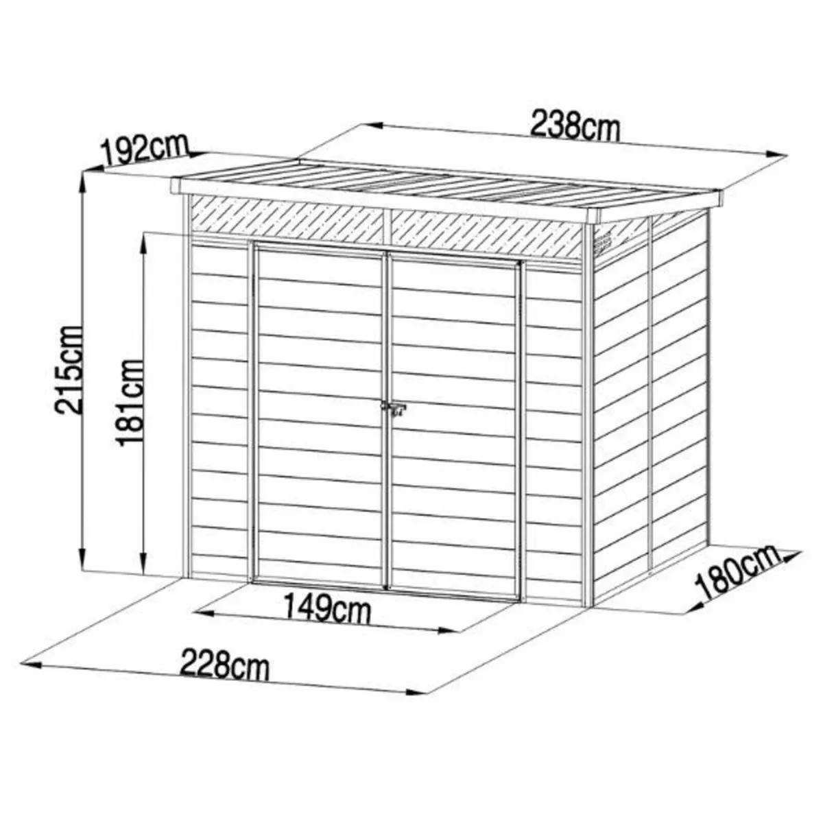 Plastic Garden Shed - Free Delivery - Image 2
