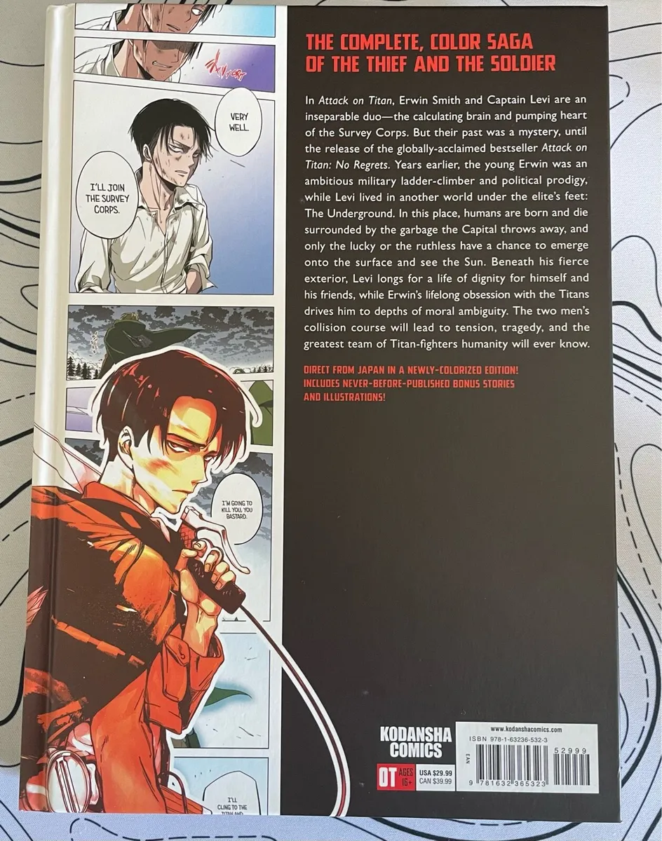 Attack on Titan no regrets hardback manga - Image 2