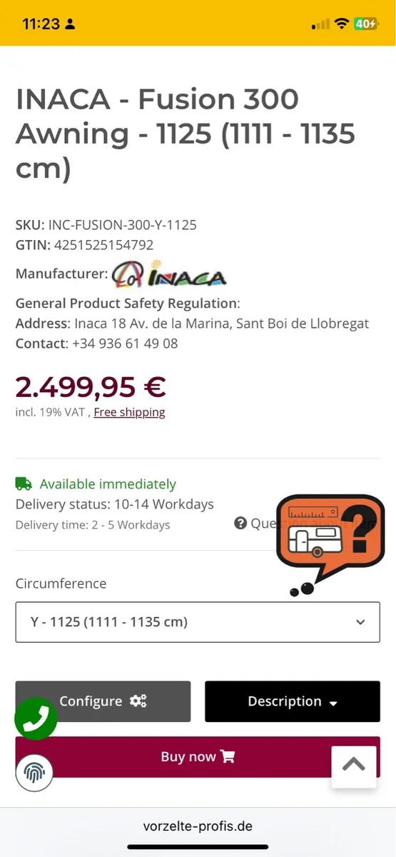 Awning size 19 - Image 4