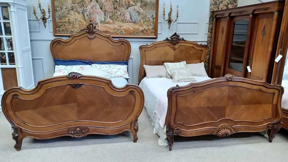 French antique double bed Louis XV - Image 3