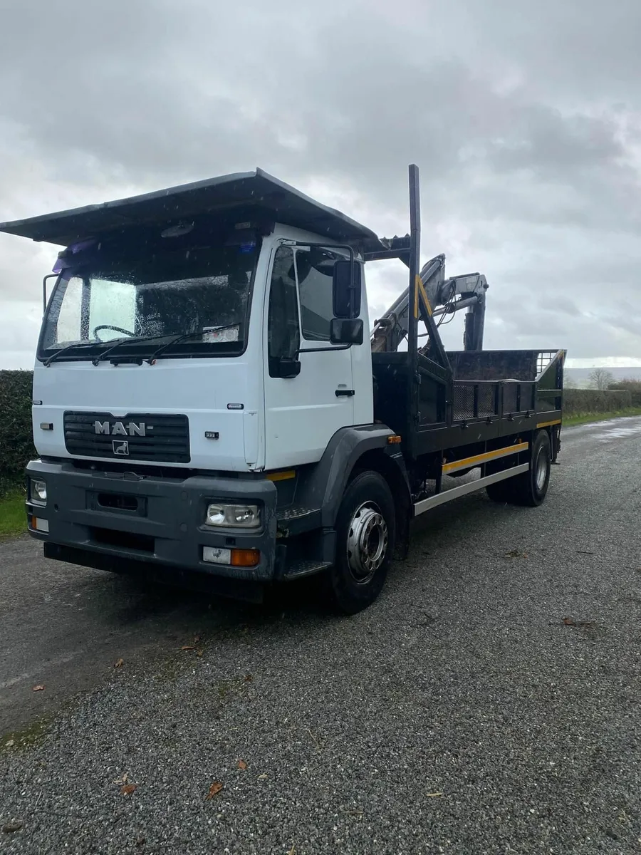 MAN 18.225 4x2 Dropside with Crane - Image 1