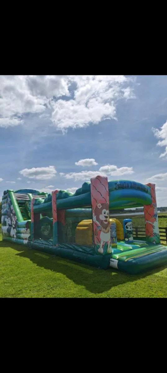3 Obstacle Courses plus Combi Castle - Image 1