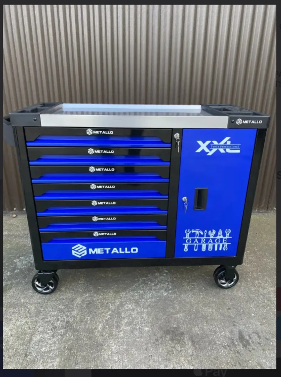 8 Drawer Toolchest With Tools | Free Mini Fridge - Image 1