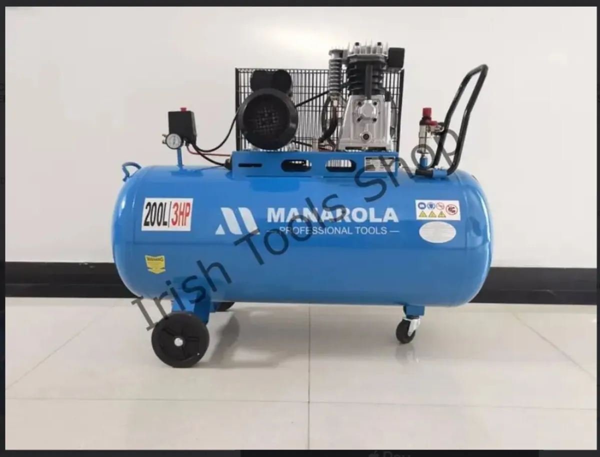 Portable 200 Liter 3HP Electric Air Compressor 8 B - Image 1