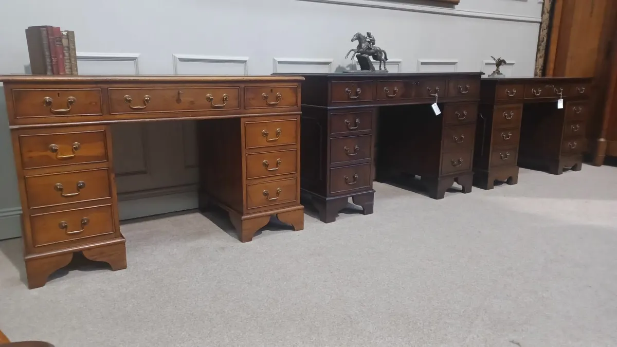 Traditional Vintage  Georgian Style Desks - Image 3