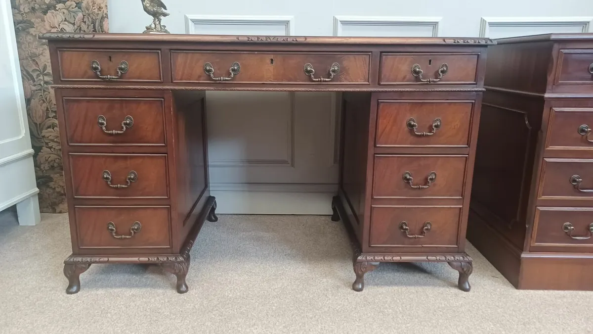 Traditional Vintage Georgian Style Desks - Image 2