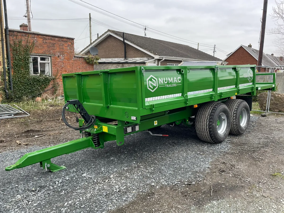 Numac 12ton dropside tipper trailer - Image 1