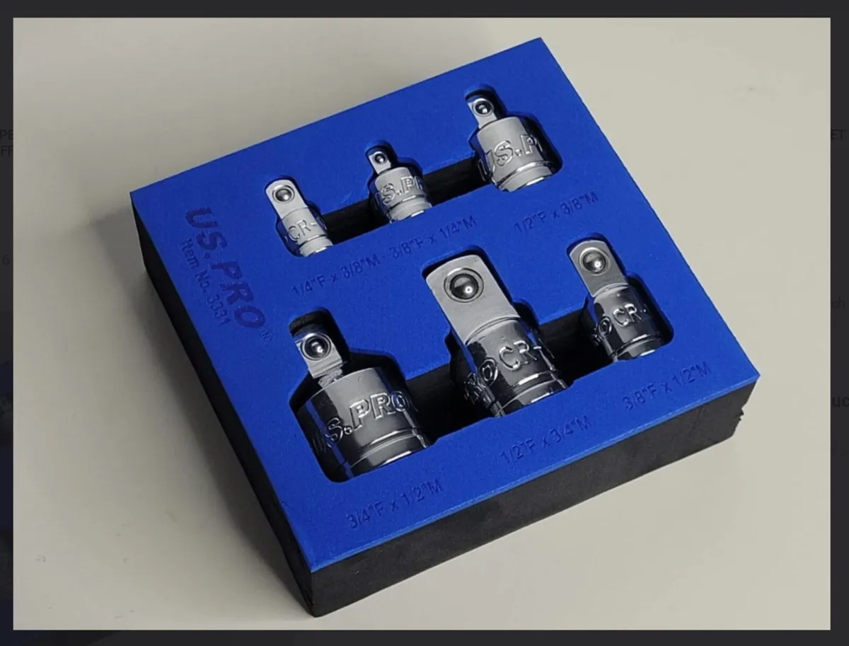 US PRO 6 Piece 1/4″, 3/8″, 1/2″ & 3/4″ Drive Socke - Image 1