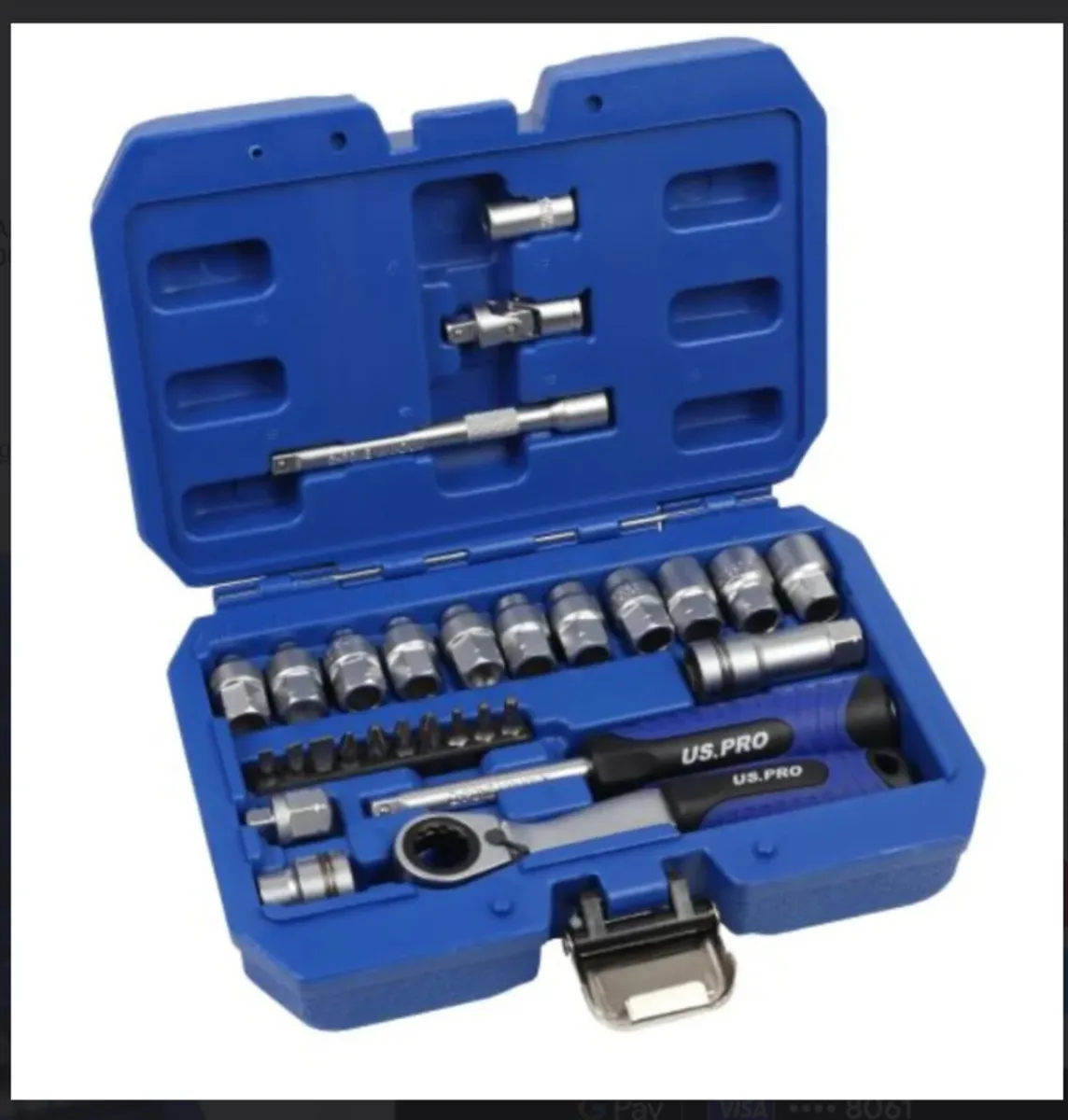 US PRO 29 Piece Go Through Socket & Bit Sets With - Image 1