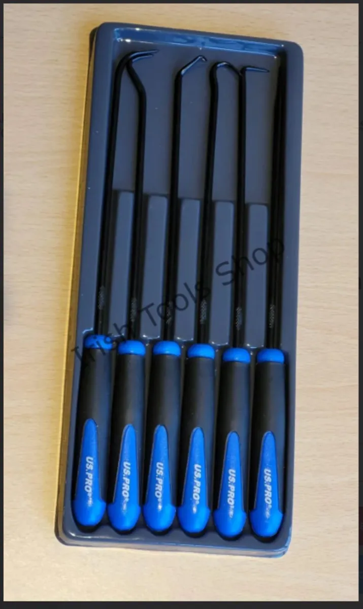 US PRO 6 Pc Long Reach Pick & Hook Set – 240mm - Image 1