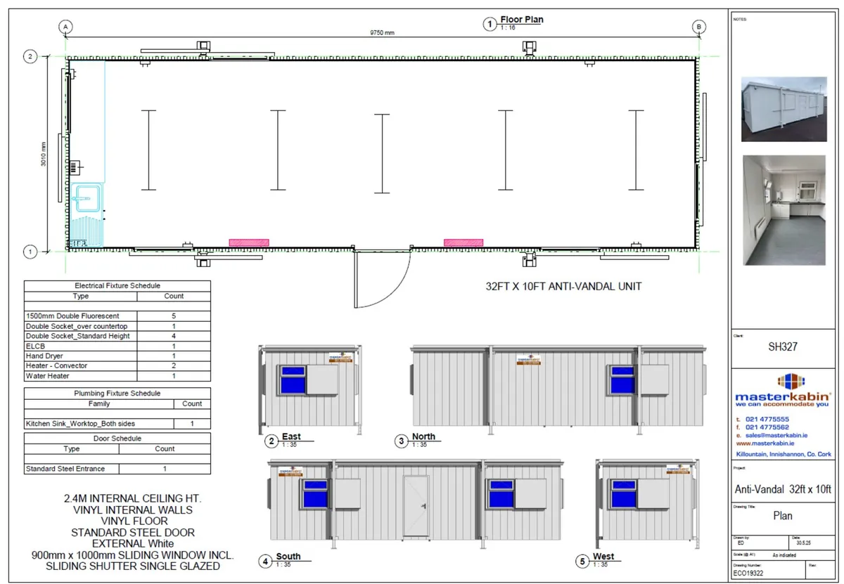 32ft x 10ft Anti Vandal canteen - Image 4