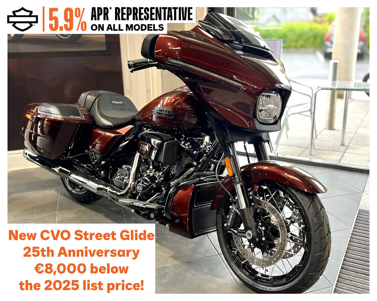 NEW H-D CVO STREET GLIDE 25th ANNIVERSARY OFFER! - Image 1