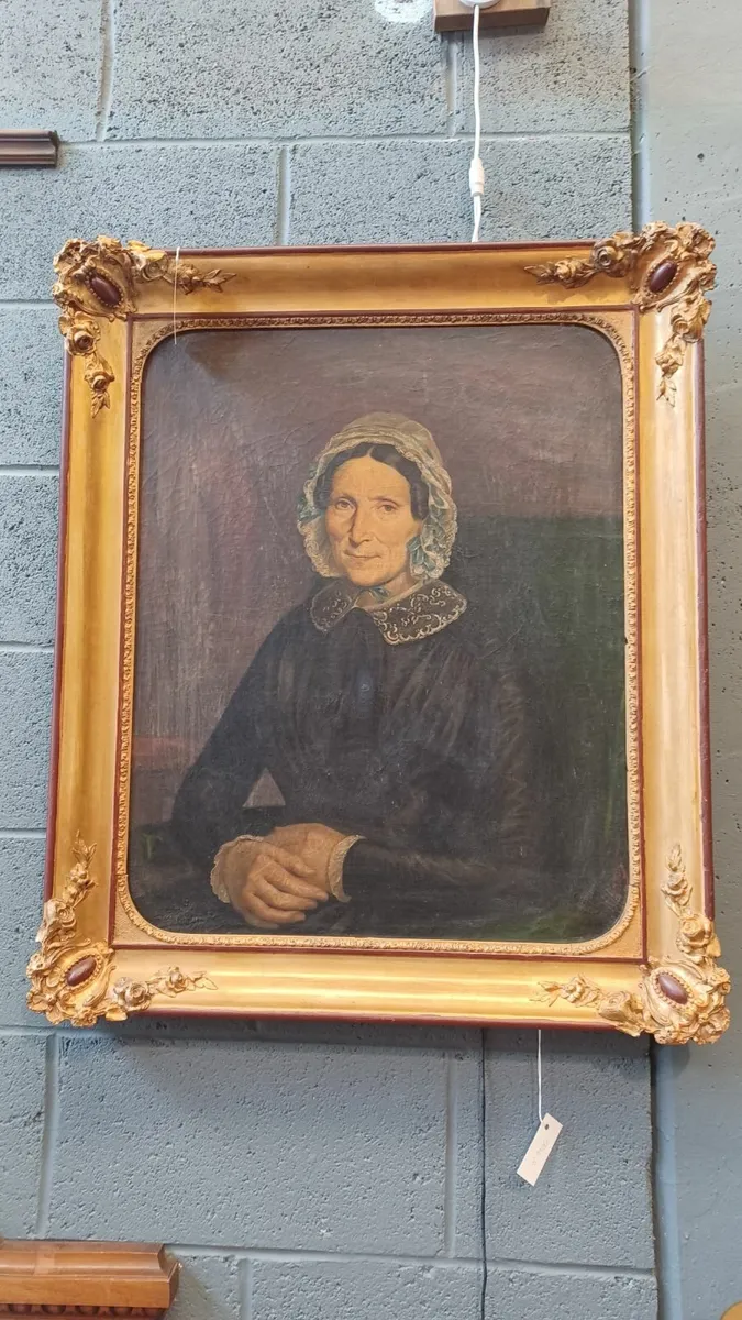 Oil painting 1800-1850 signed - Image 2