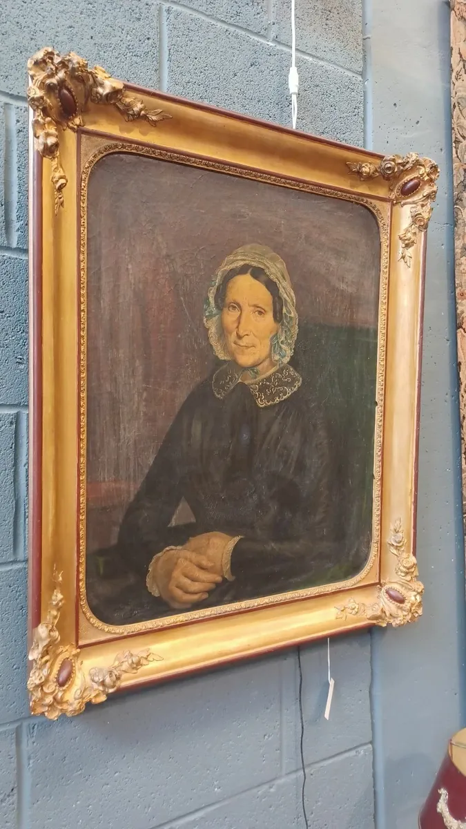 Oil painting 1800-1850 signed - Image 3