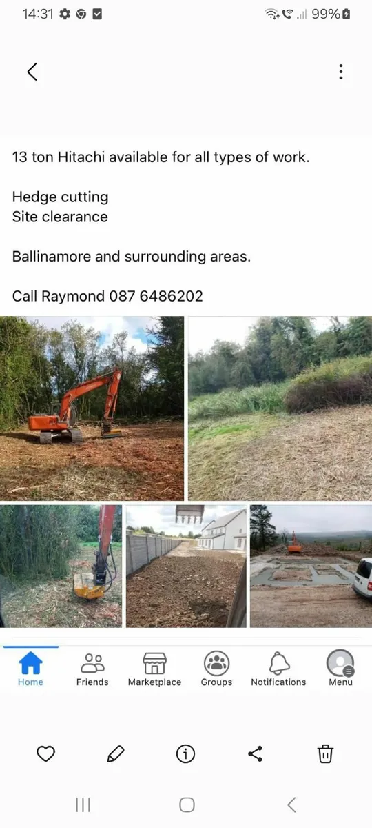 Digger tractor hire - Image 1