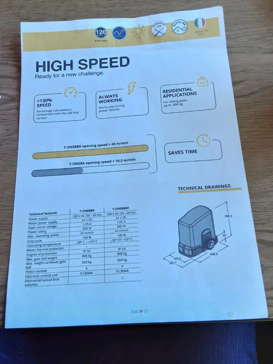Sliding Gate Motors HIGH SPEED. - Image 1
