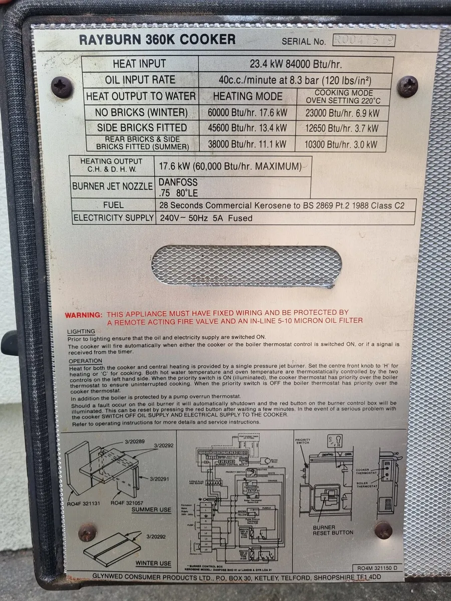 Rayburn Heatranger 360 K/D Central Heating Cooker - Image 3