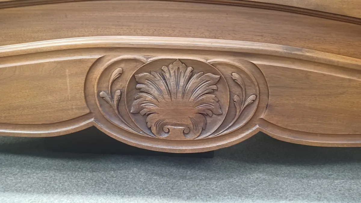 French antique Louis XV  double bed - Image 4