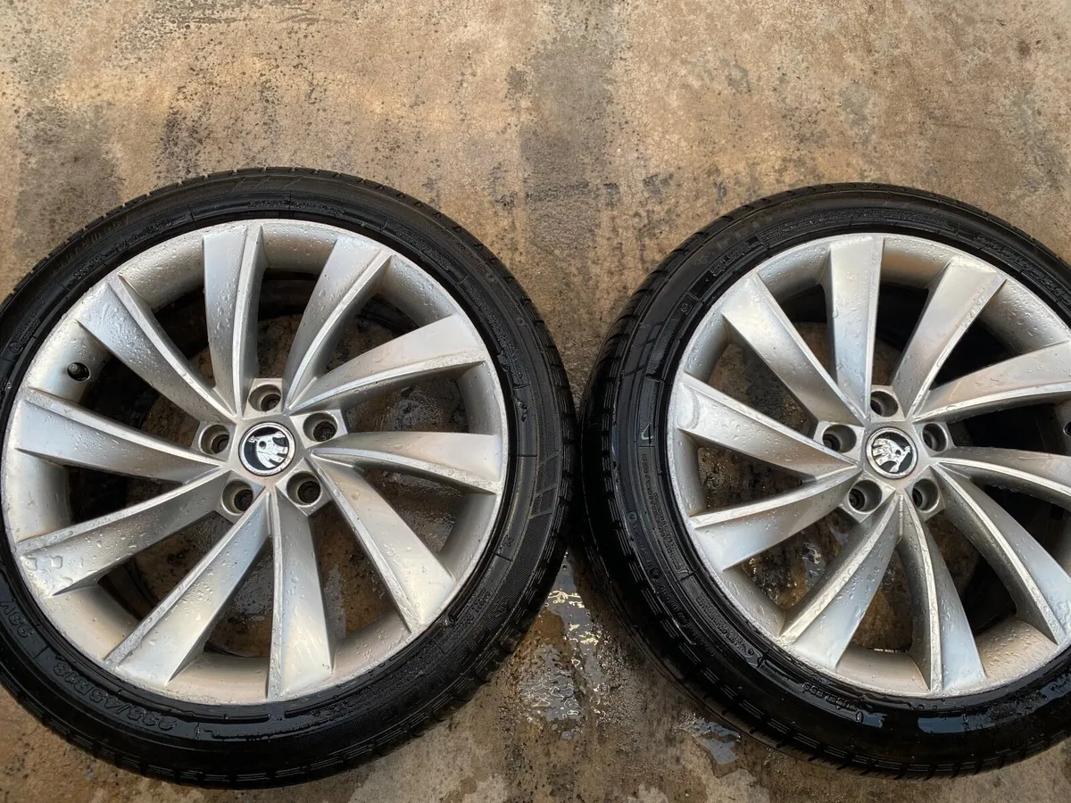 Genuine 5x112 Skoda Scirocco 18inch alloys - Image 2