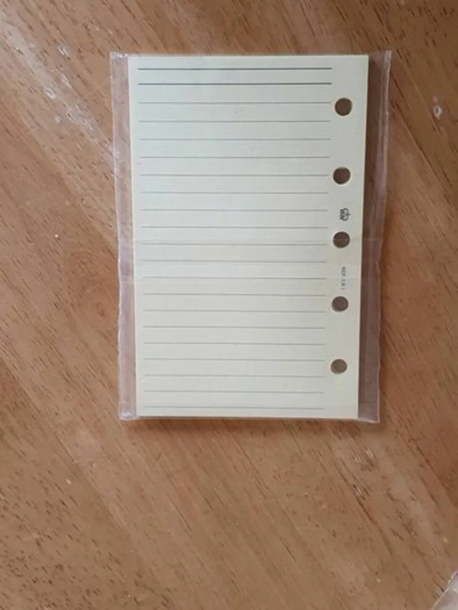 Lined Punched Note Paper / Yellow / Filofax etc - Image 3