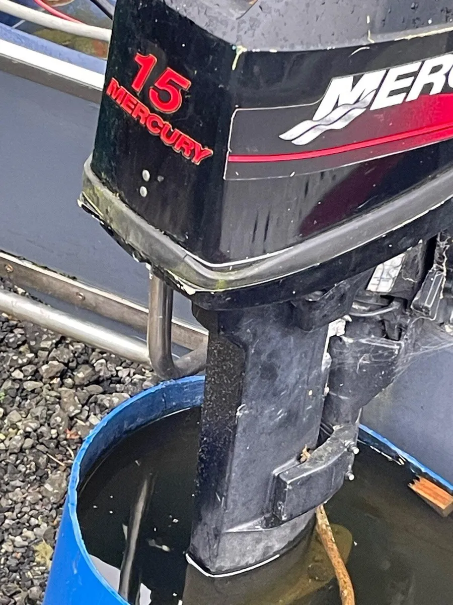 Dory boat engine and trailer - Image 1