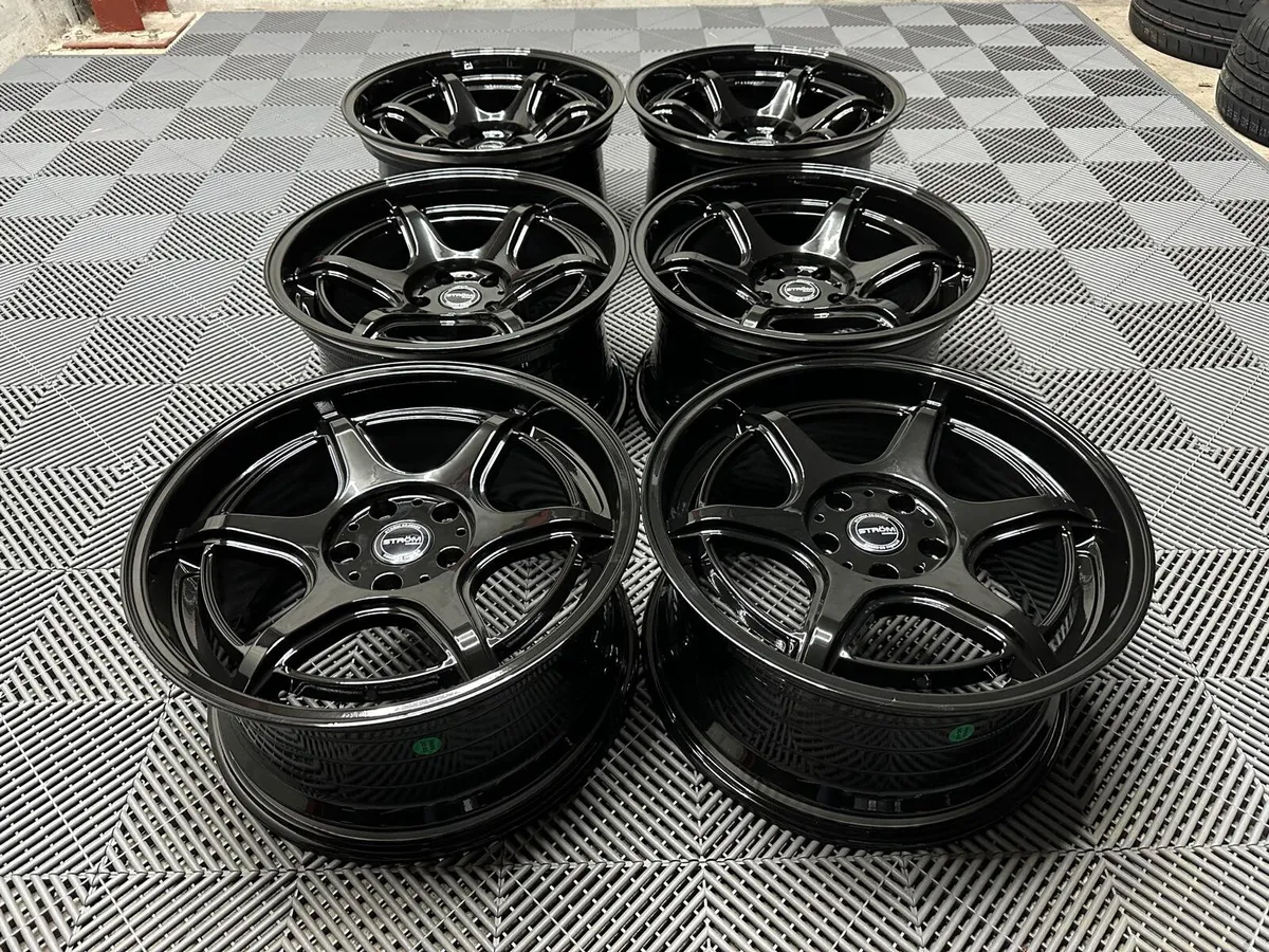 18" Inch Strom DSF45 Alloys 5x114.3 Silvia Skyline - Image 3