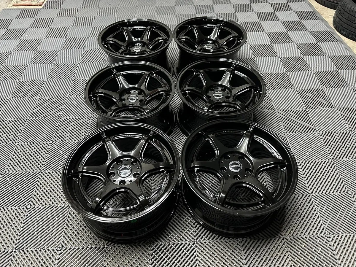 18" Inch Strom DSF45 Alloys 5x114.3 Silvia Skyline - Image 4