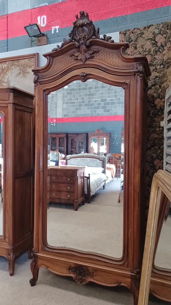 Three antique wardrobe - Image 4