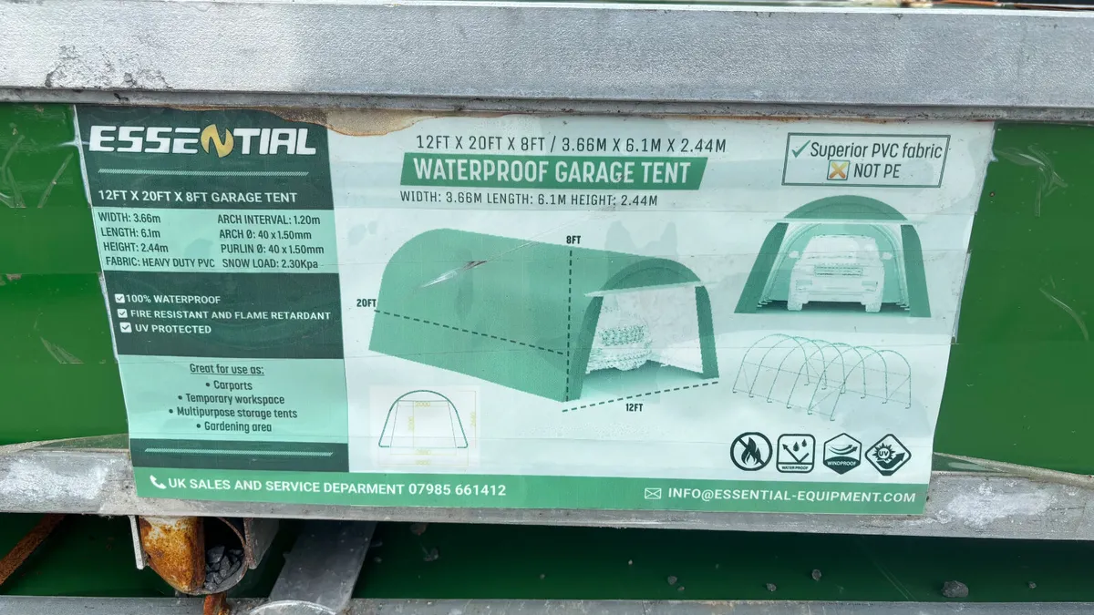 Essential 12’ x 20’ Garage Tents - Image 1