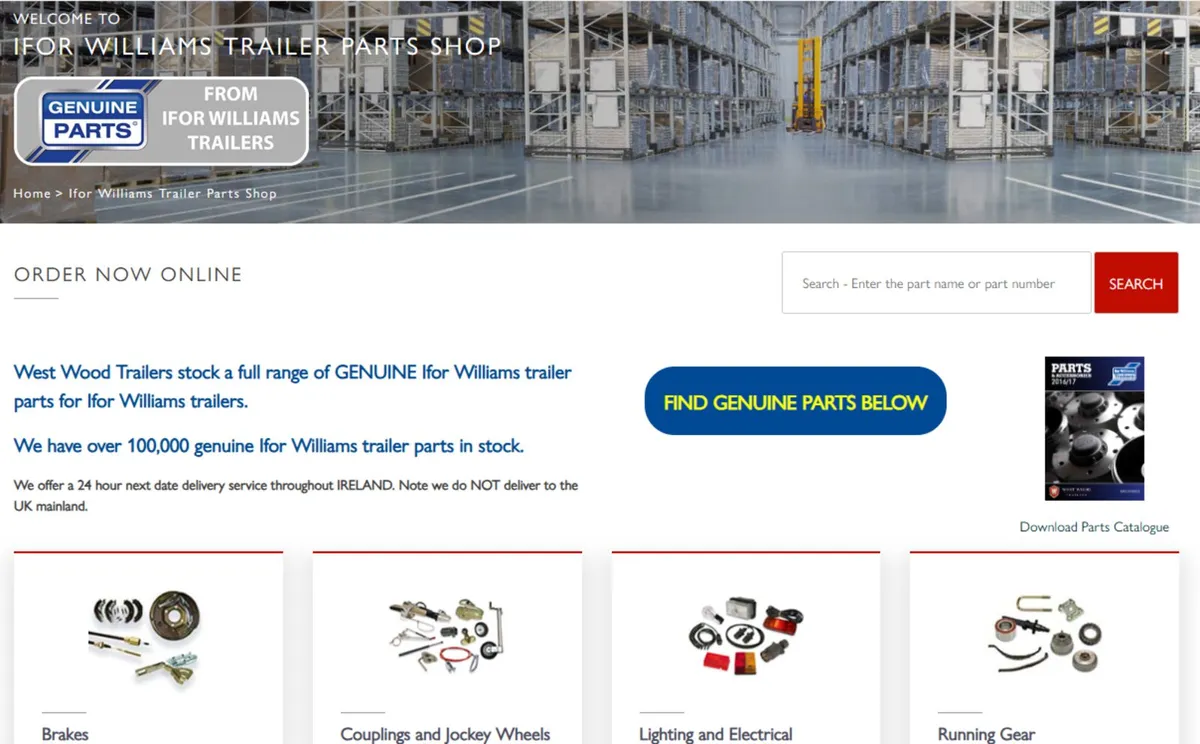 Buy on Line Ifor Williams GENUINE SPARE PARTS