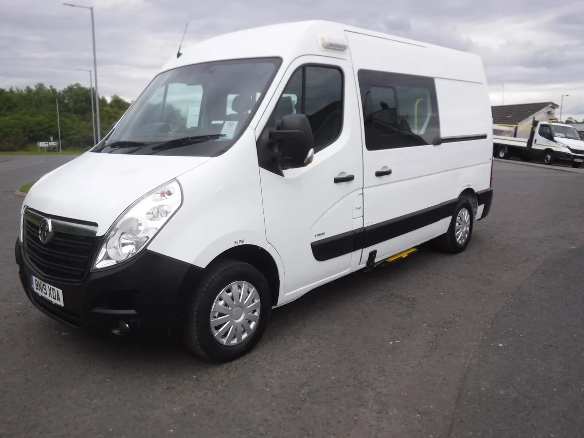 Vauxhall Movano 2019 MWB mess van. 62271 miles. - Image 1