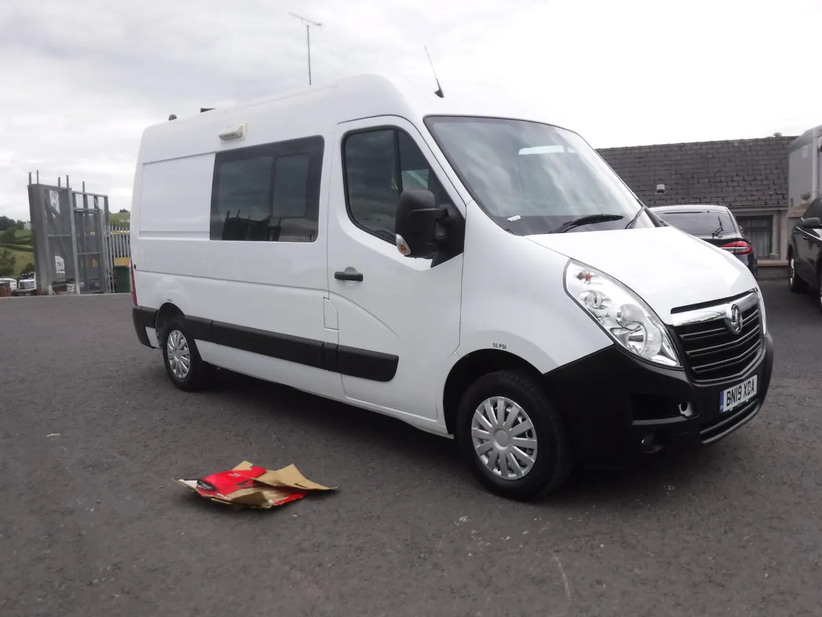 Vauxhall Movano 2019 MWB mess van. 62271 miles. - Image 2