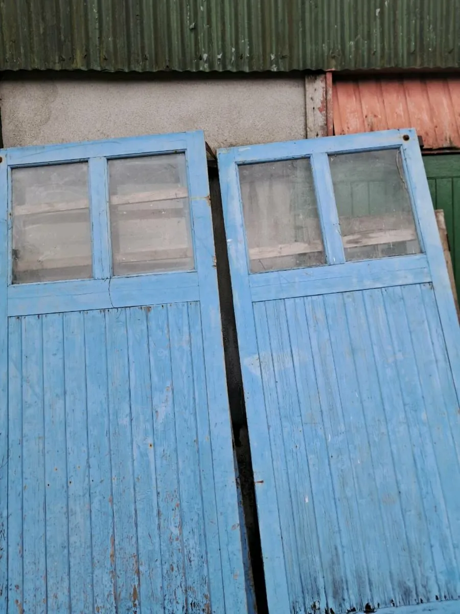 3 large old doors - Image 1