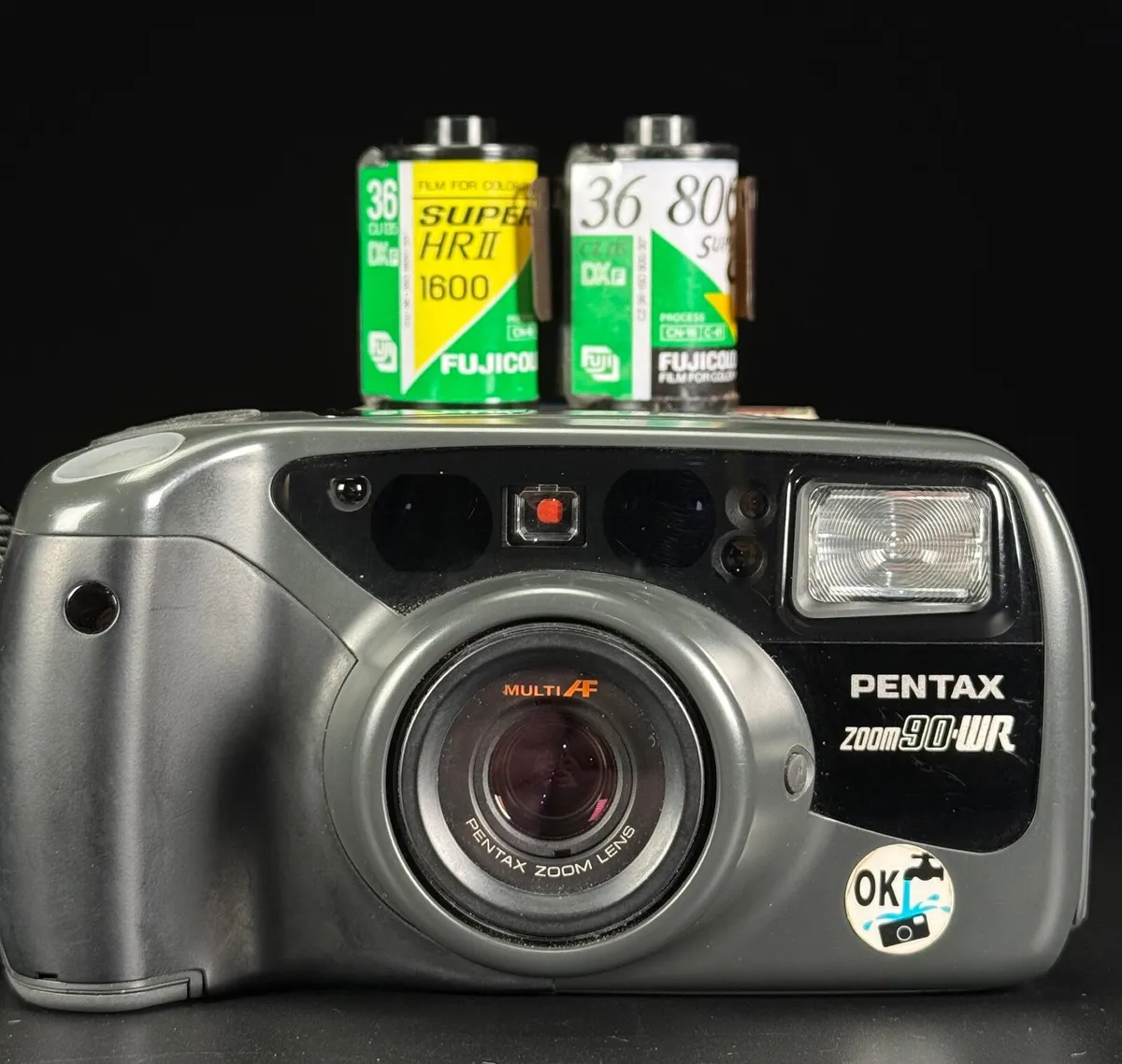 Pentax Zoom 90-WR Point and Shoot 35mm Film Camera - Image 1