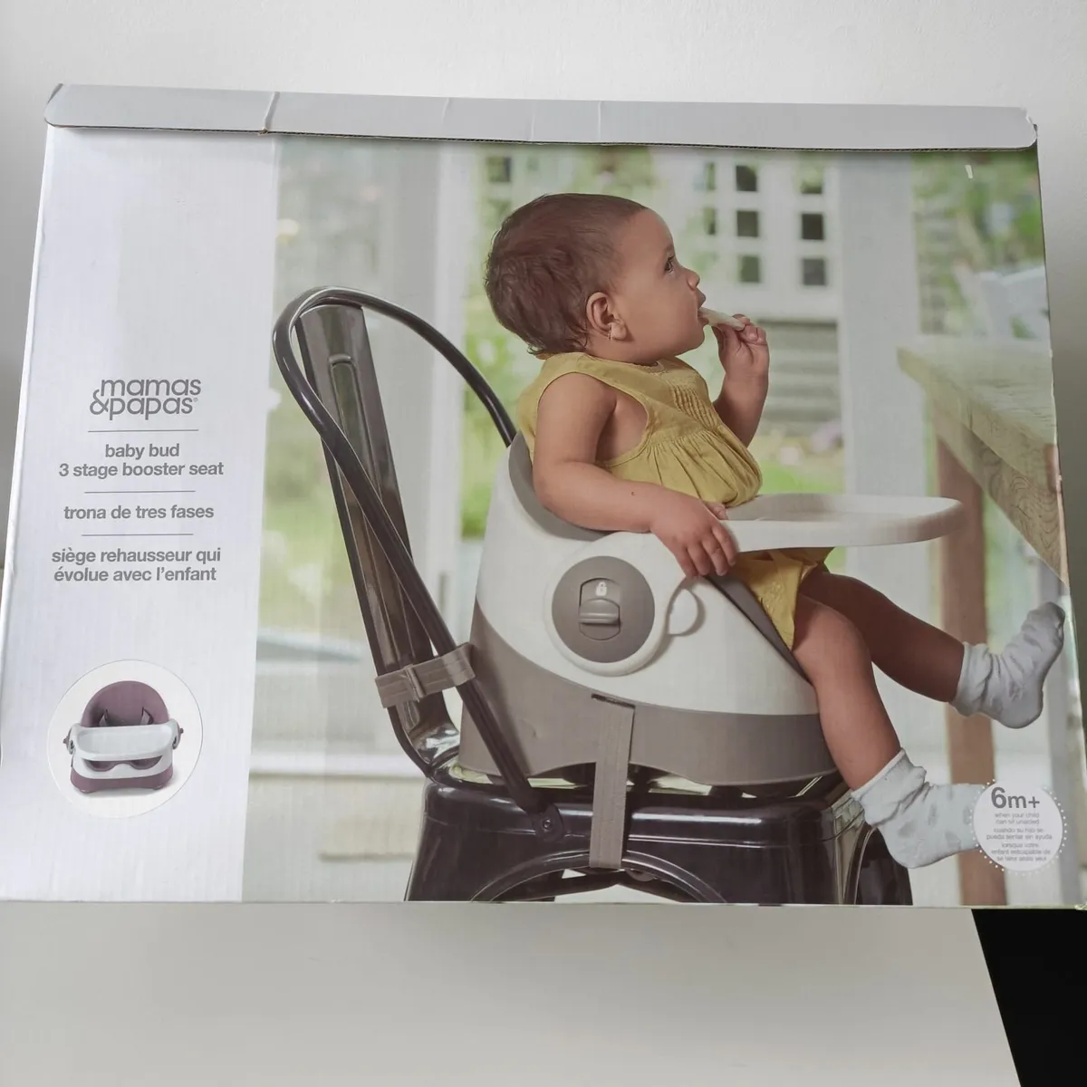 Baby feeding booster seat with tray - Image 3