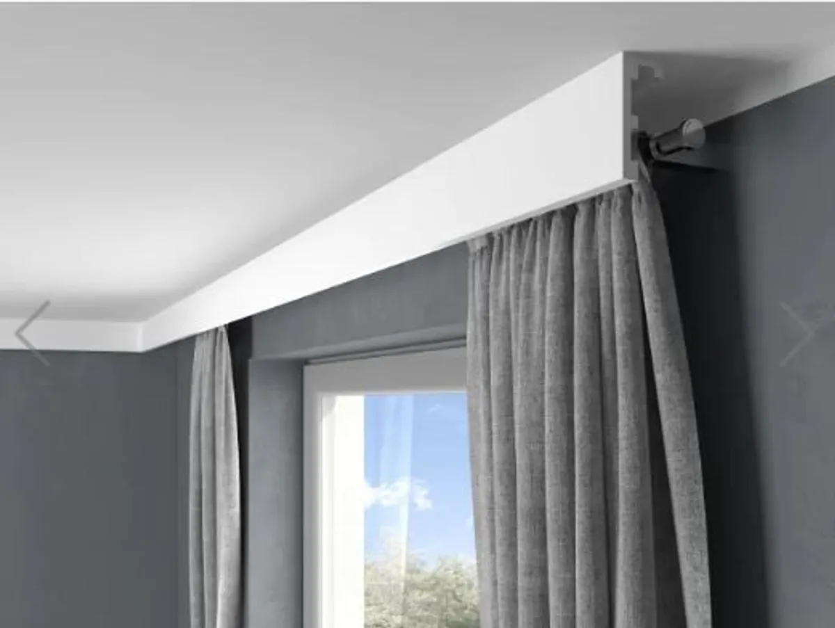 Curtain moulding profile with Led option 2 metres lenght - Image 4