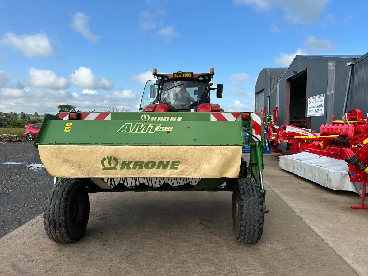 Krone AMT 283 CV 9ft Trailed mower - Image 2