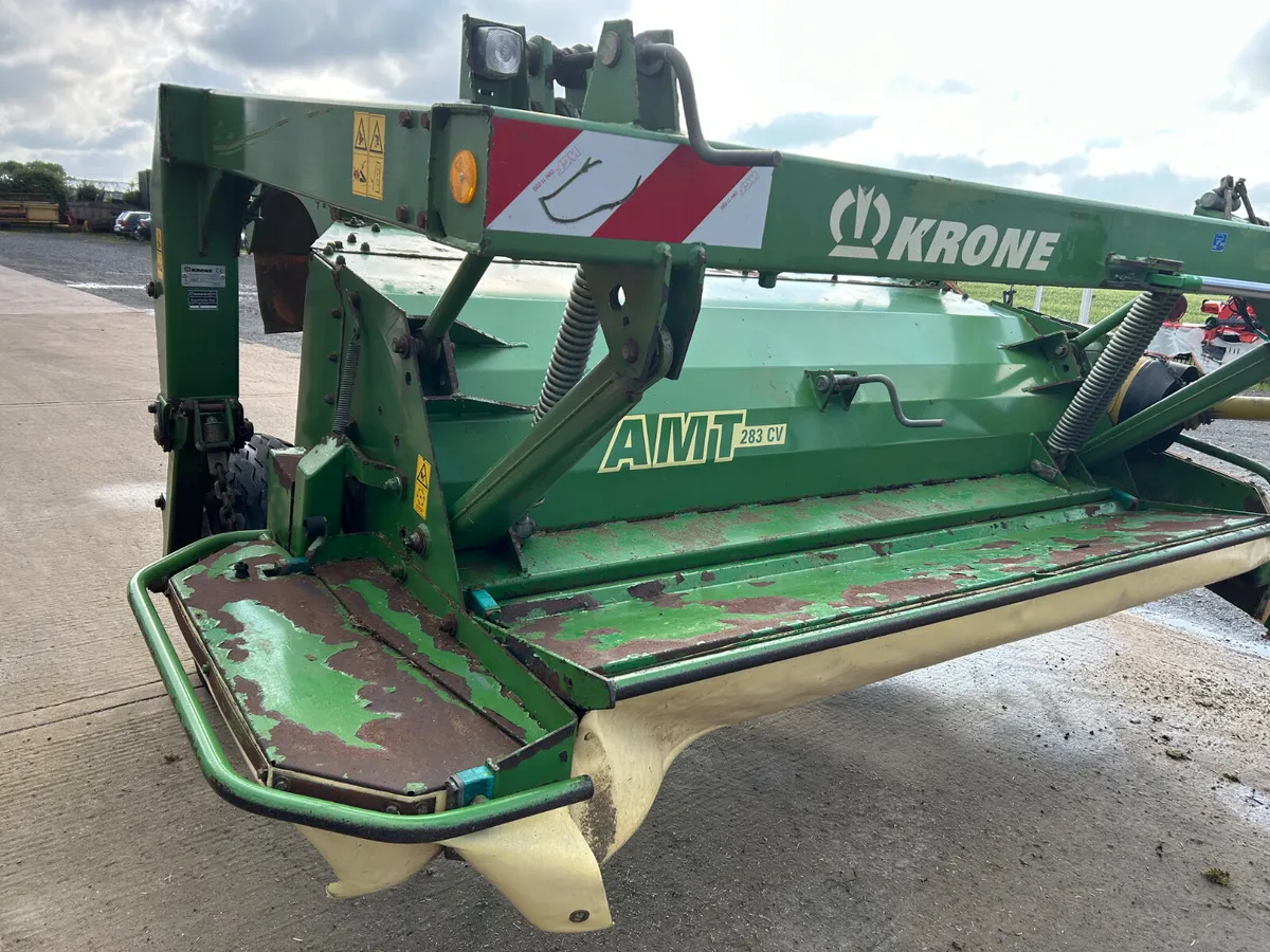 Krone AMT 283 CV 9ft Trailed mower - Image 4