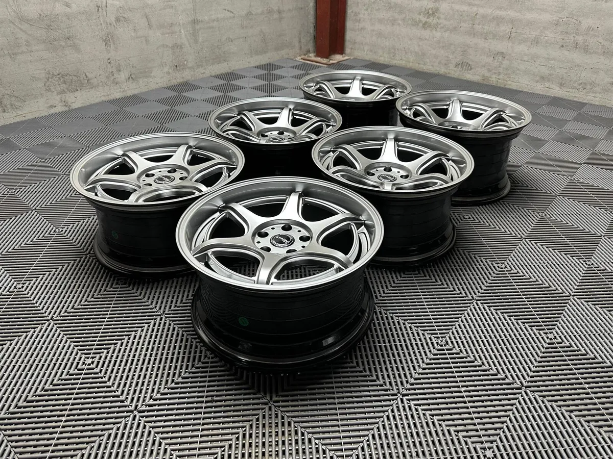 17 18" Inch Strom DSF45 Alloys 5x114.3 R32 JZX - Image 2