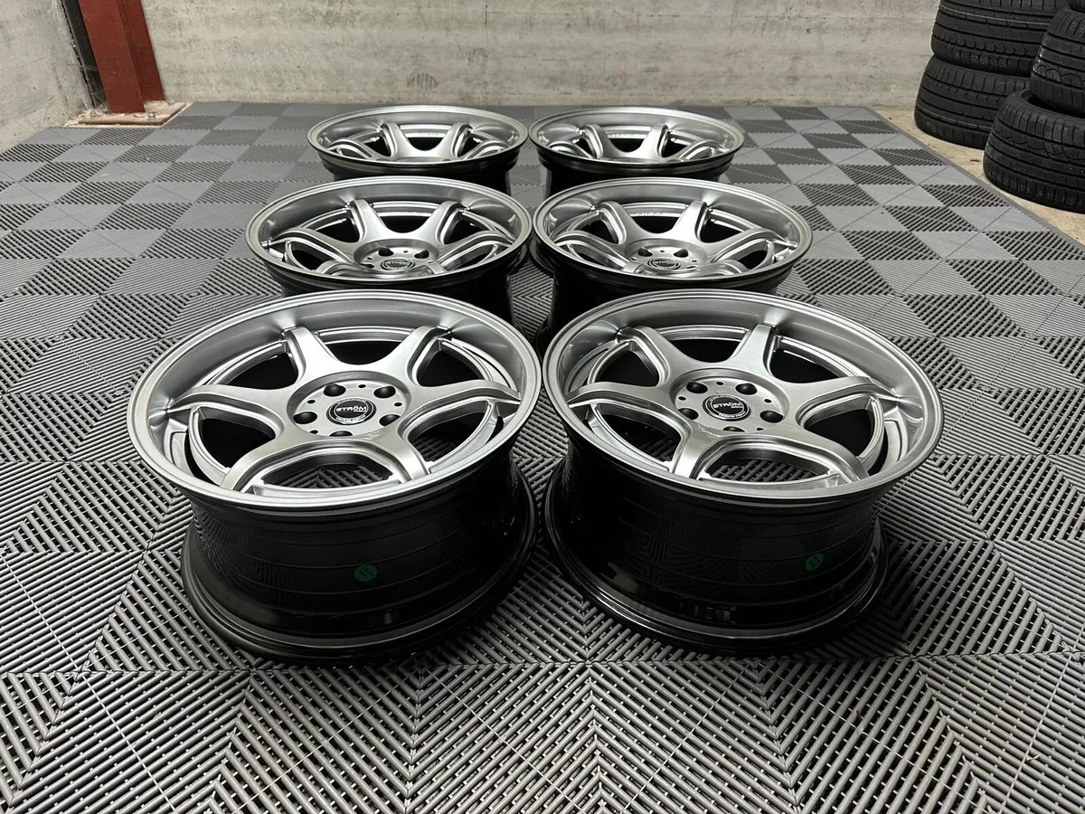 17 18" Inch Strom DSF45 Alloys 5x114.3 R32 JZX - Image 3