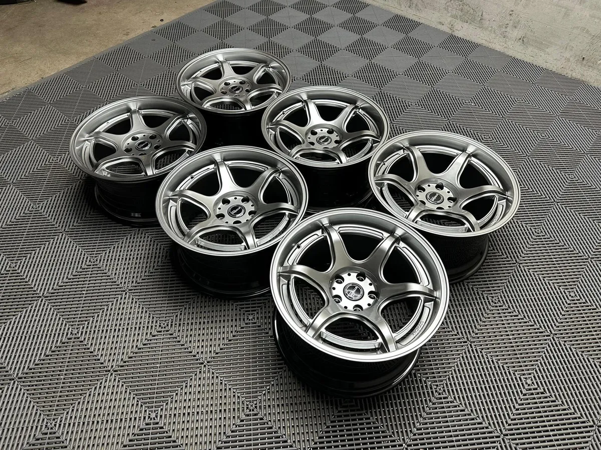 17 18" Inch Strom DSF45 Alloys 5x114.3 R32 JZX - Image 4